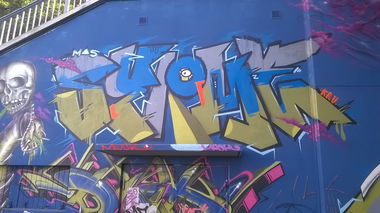 Graffiti Wall in Wiesbaden - Photo by Chintz - Meeting, of, Styles (2015)