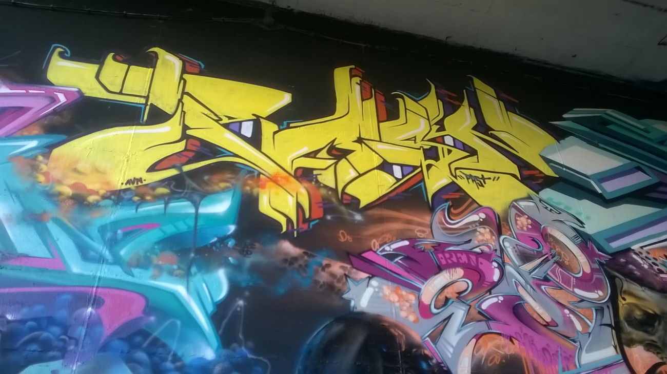 Graffiti Wall in Wiesbaden - Photo by Chintz - Meeting, of, Styles (2015)