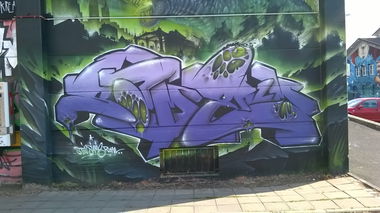 Graffiti Wall in Schlachthof wiesbaden - Photo by Chintz (2015)