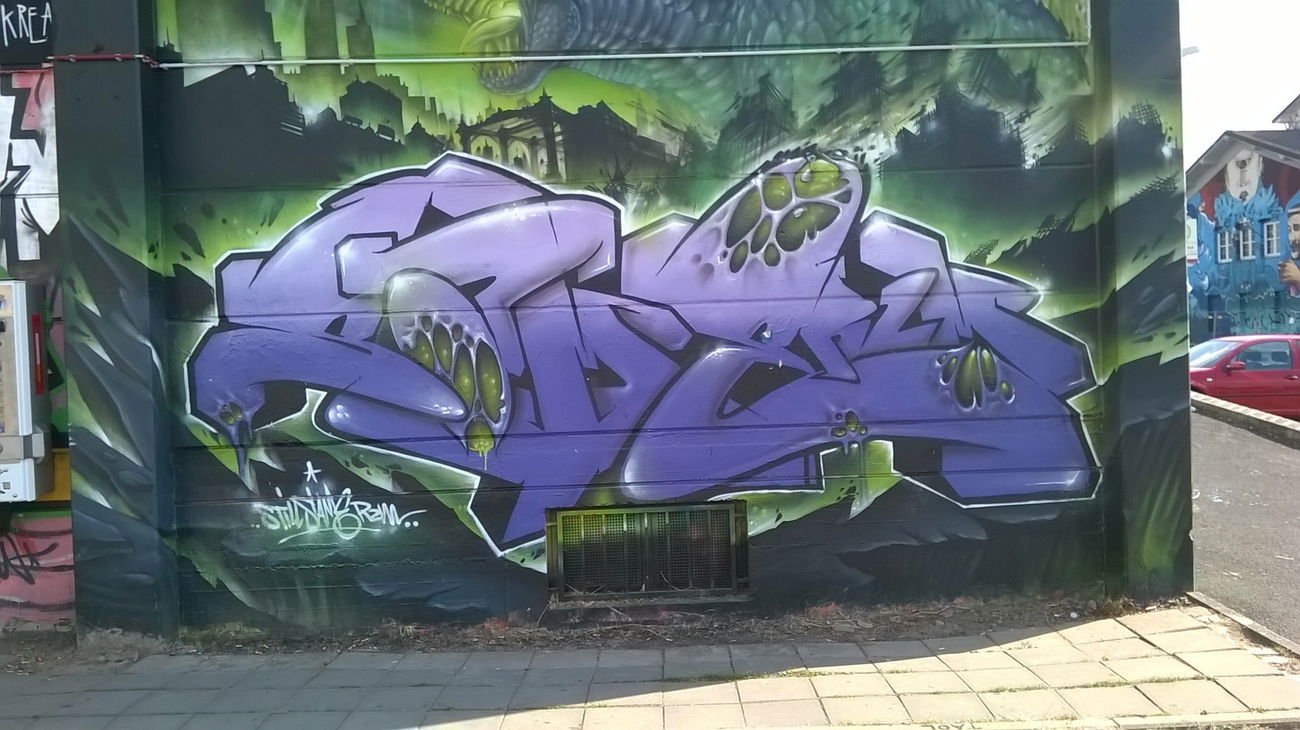 Graffiti Wall in Schlachthof wiesbaden - Photo by Chintz (2015)