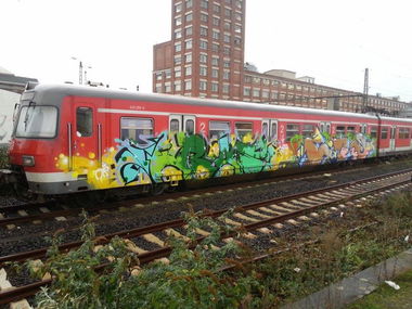 Graffiti Train in Frankfurt - Photo by Chintz - Frankfurt (2014)