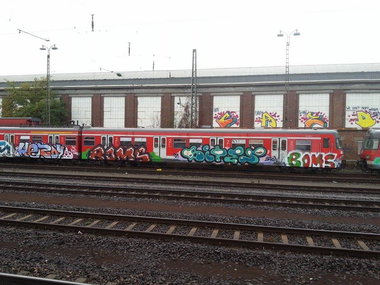 Graffiti Train - Photo by Chintz - Frankfurt (2014)