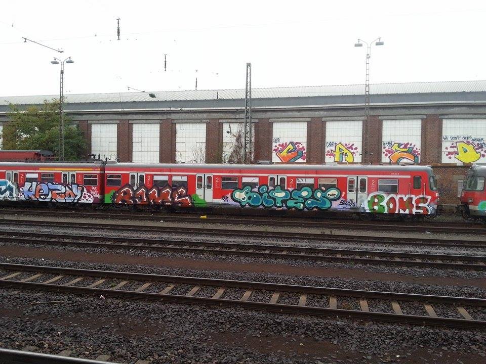 Graffiti Train - Photo by Chintz - Frankfurt (2014)