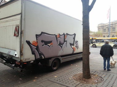 Graffiti Artwork in Mainz - Photo by Chintz - Mainz, Hbf, Lkw (2014)