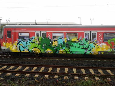 Graffiti Train in Frankfurt - Photo by Chintz - Frankfurt (2014)
