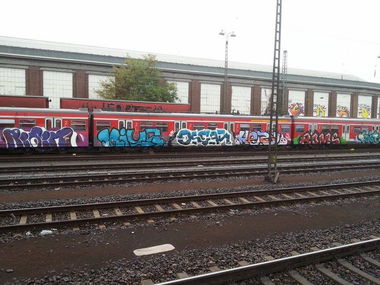 Graffiti Train in Frankfurt - Photo by Chintz - Frankfurt (2014)