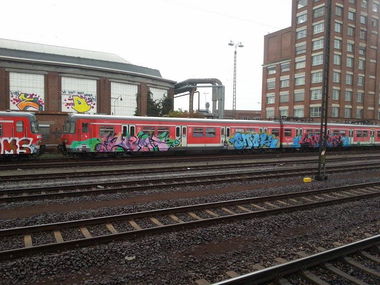 Graffiti Train in Frankfurt - Photo by Chintz - Frankfurt (2014)