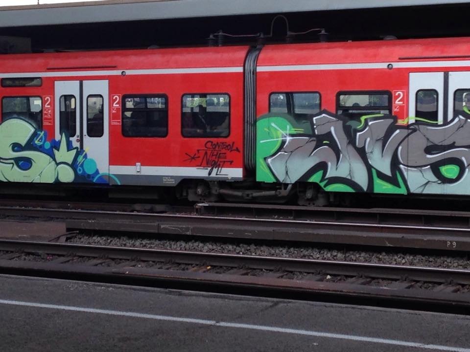 Graffiti Train in Ludwigshafen am Rhein - Photo by Chintz - Ludwigshafen, am, Rhein (2015)
