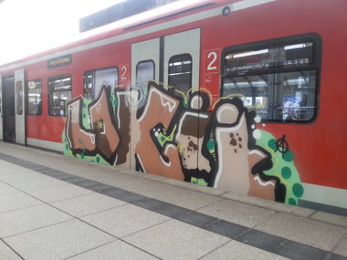 Graffiti Train in Mainz - Photo by Chintz - Lokii, Mainz, Hbf (2015)