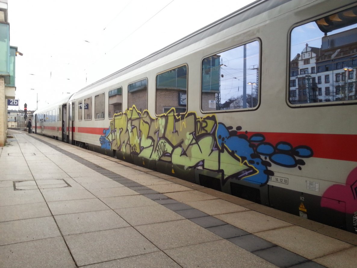 Graffiti Train in Mainz - Photo by Chintz - Mainz, Hbf, Frankfurt (2015)