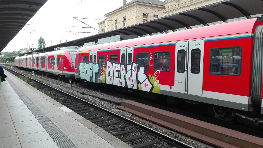 Graffiti Train in Mainz - Photo by Chintz - Denk, Soft (2015)