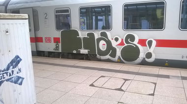 Graffiti Train in Mainz - Photo by Chintz (2015)