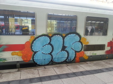 Graffiti Train in Mainz - Photo by Chintz - Mainz, Hbf, Frankfurt (2015)