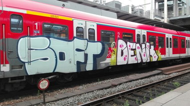 Graffiti Train in Mainz - Photo by Chintz - Denk, Soft (2015)