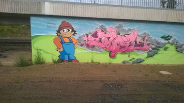 Graffiti Wall in Mainz - Photo by Chintz (2015)