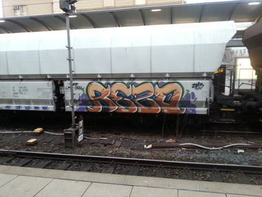 Graffiti Train in Mainz - Photo by Chintz - Mainz, Hbf, Frankfurt