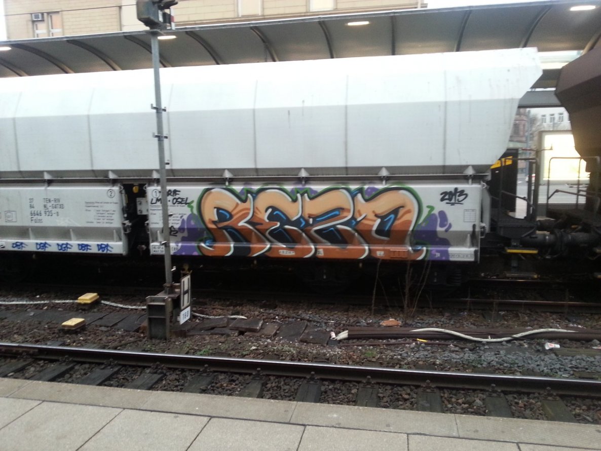 Graffiti Train in Mainz - Photo by Chintz - Mainz, Hbf, Frankfurt