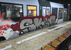 Graffiti Train in Frankfurt hauptbahnhof - Photo by Chintz (2015)