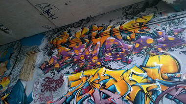 Graffiti Wall in Wiesbaden - Photo by Chintz - Meeting, of, Styles (2015)
