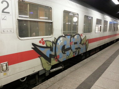 Graffiti Train in Mainz - Photo by Chintz - Mainz, Hbf, Frankfurt (2015)