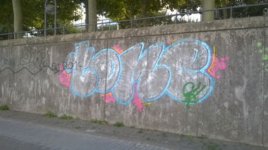 Graffiti Bombing in Mainz - Photo by Chintz