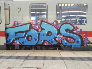 Graffiti Train in Mainz - Photo by Chintz - Fors, Mainz, Hbf (2015)