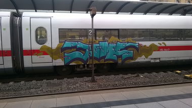 Graffiti in Mainz - Photo by Chintz - ICE, Mainz, Hbf (2015)