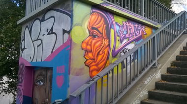 Graffiti Wall in Wiesbaden - Photo by Chintz (2015)