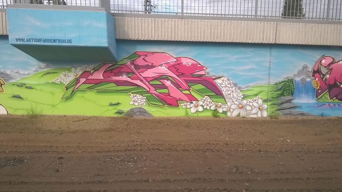 Graffiti Wall in Mainz - Photo by Chintz (2015)