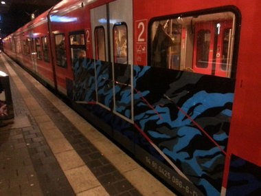 Graffiti Train in Mainz - Photo by Chintz - Mainz, Hbf, Frankfurt (2015)