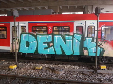 Graffiti Train in Mainz - Photo by Chintz - Denk, Mainz, Hbf (2015)