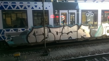 Graffiti Train in Mainz - Photo by Chintz (2015)