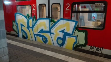 Graffiti Train in Mainz - Photo by Chintz (2016)