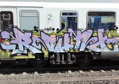 Graffiti Train in Mainz - Photo by Chintz (2016)