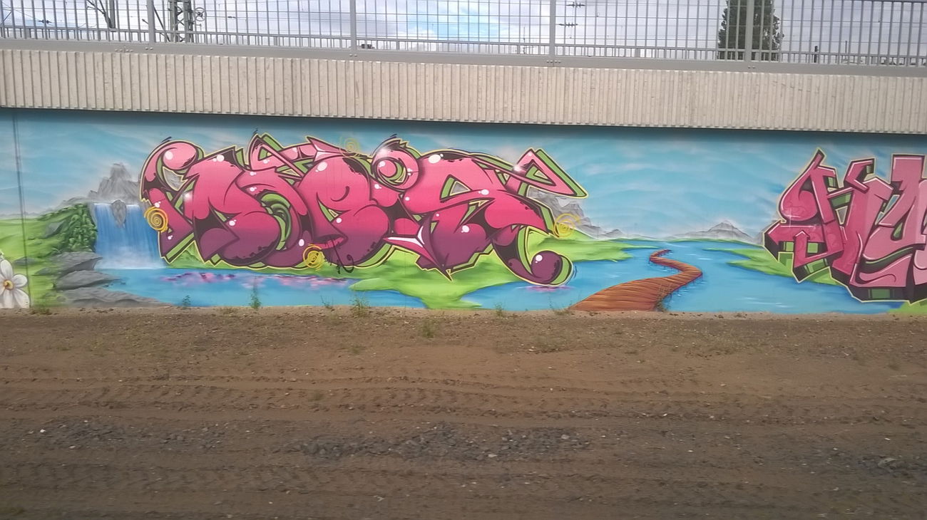 Graffiti Wall in Mainz - Photo by Chintz (2015)