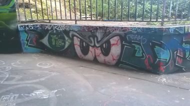 Graffiti Wall in Wiesbaden - Photo by Chintz - Meeting, of, Styles (2015)