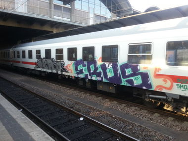 Graffiti Train in Mainz - Photo by Chintz - Mainz, Hbf, Frankfurt (2015)