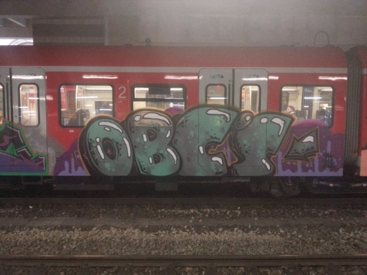 Graffiti Train in Mainz - Photo by Chintz - Mainz, Hbf, Frankfurt (2015)