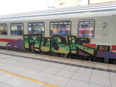 Graffiti Train in Mainz - Photo by Chintz - Mainz, Hbf, Frankfurt (2015)