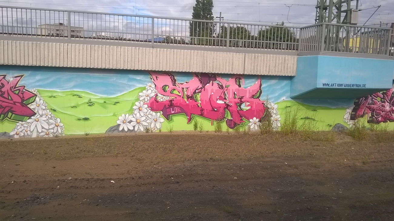 Graffiti Wall in Mainz - Photo by Chintz (2015)