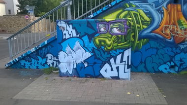 Graffiti Wall in Wiesbaden - Photo by Chintz - Meeting, of, Styles (2015)