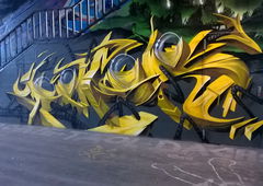 Graffiti Wall in Wiesbaden - Photo by Chintz - Meeting, of, Styles (2015)