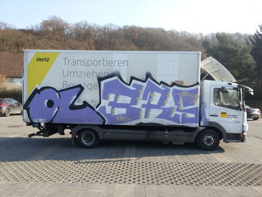 Graffiti Artwork - Photo by Chintz - Herz, Lkw (2015)