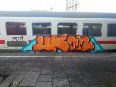Graffiti Train in Mainz - Photo by Chintz - First, Spotted, Train (2015)