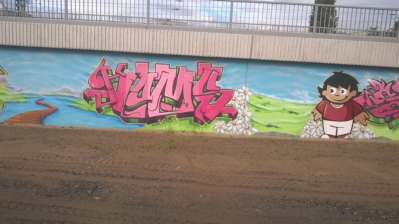 Graffiti Wall in Mainz - Photo by Chintz (2015)