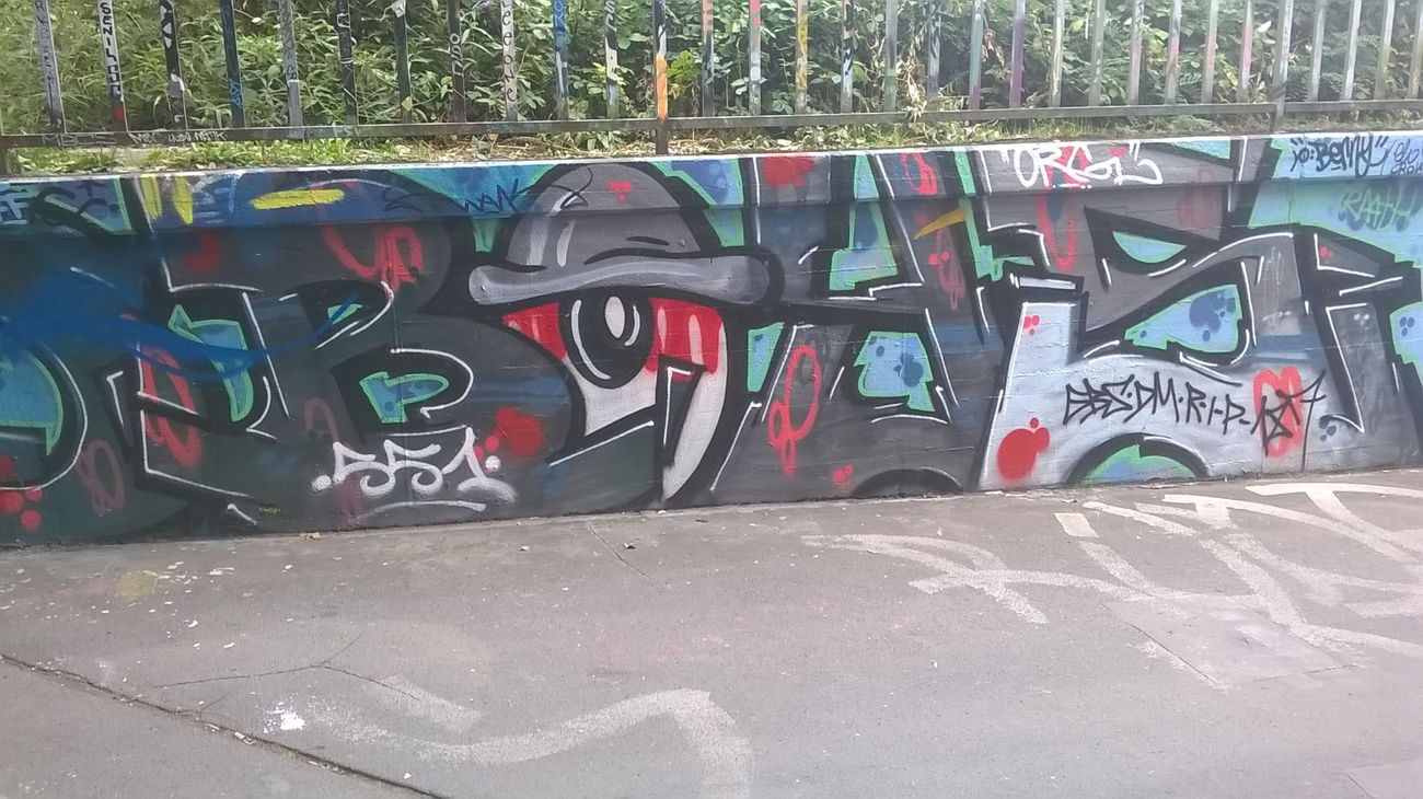 Graffiti Wall in Wiesbaden - Photo by Chintz - Meeting, of, Styles (2015)