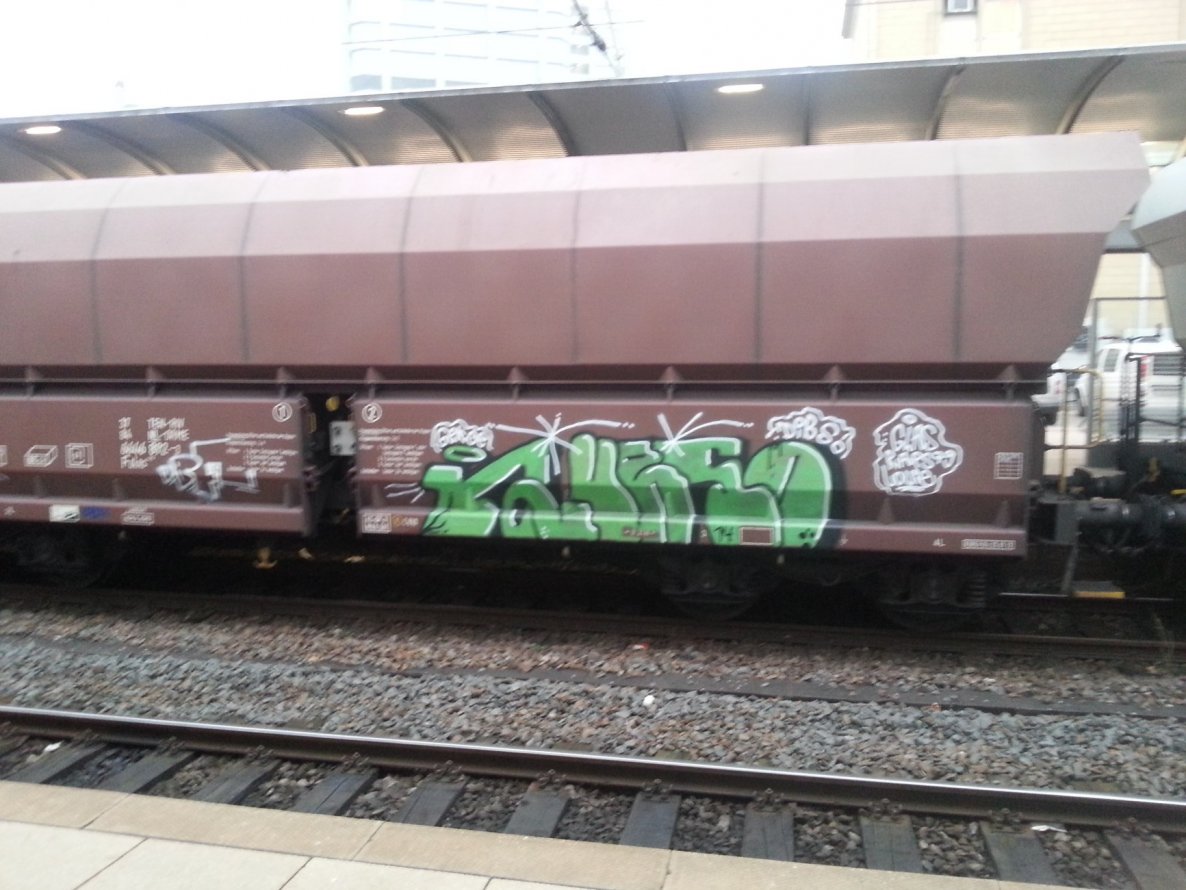 Graffiti Train in Mainz - Photo by Chintz - Mainz, Hbf, Frankfurt