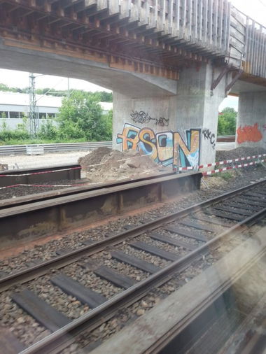 Graffiti Wall in Mainz - Photo by Chintz - Mainz, Hbf