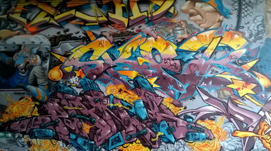 Graffiti Wall in Wiesbaden - Photo by Chintz - Meeting, of, Styles (2015)