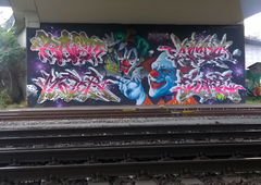 Graffiti Wall in Wiesbaden - Photo by Chintz (2015)